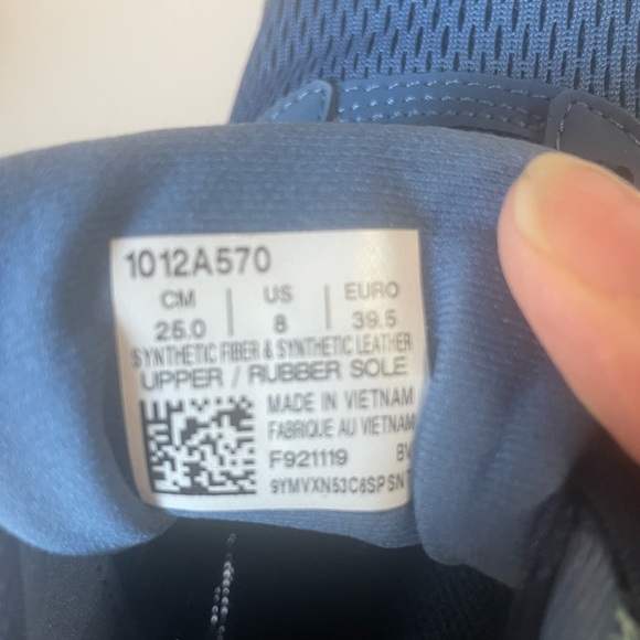 Asics Blue and Pink Athletic Shoes - Picture 6 of 6